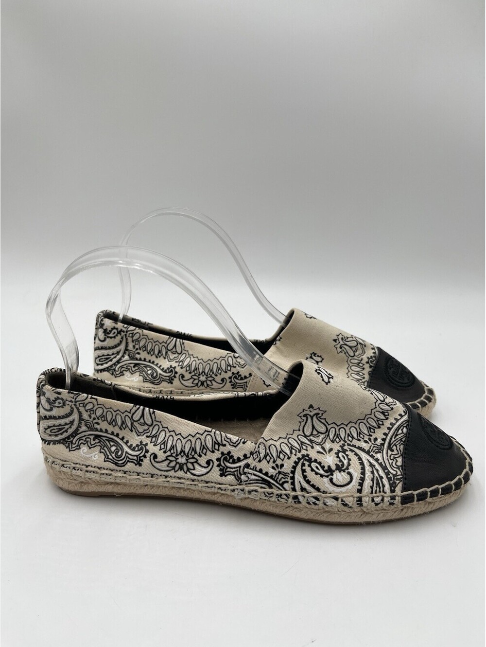 Women’s Tory Burch Americana Bandana Espadrille shoes Size 6.5M